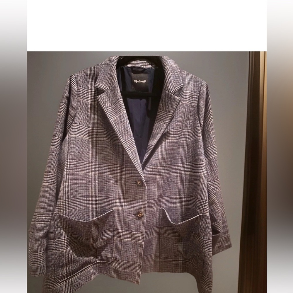 Plaid Women's Jacket by Madewell - Blue & other colors 2X